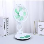 Portable Folding Fan With LED Light- ZT 329 - Image 4