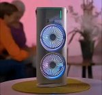 Rechargeable Remote Control Double Head Spray Cooling Fan - Image 4