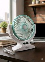 ABJAK 2508 Portable LED Light with Mini Fan - Image 4