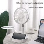 Retractable Rechargeable Table Fan - Image 3