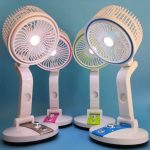 LR fan (Adjustable rechargeable folding fan with led light