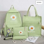 4pcs Daisy Print Backpack - Image 4