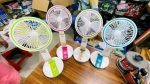 LR fan (Adjustable rechargeable folding fan with led light - Image 3
