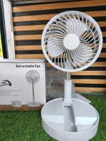 Retractable Rechargeable Table Fan - Image 4