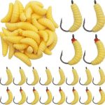 24 Pcs Soft Silicone Maggots Artificial Fishing Bait - Image 3