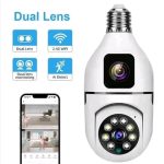 V380 PTZ WIFI IP Camera Dual Lens Bulb IP Night Vision Cc Camera - Image 3