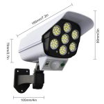 Remote control 77 LED solar motion sensor lamp - Image 3