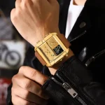 POEDAGAR Luxury Multifunction Rectangle Men’s Watch - Image 4
