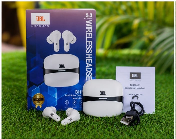 product-407-1 JBL BHM-01 Wireless Bluetooth Earbuds (TWS) - Image 1