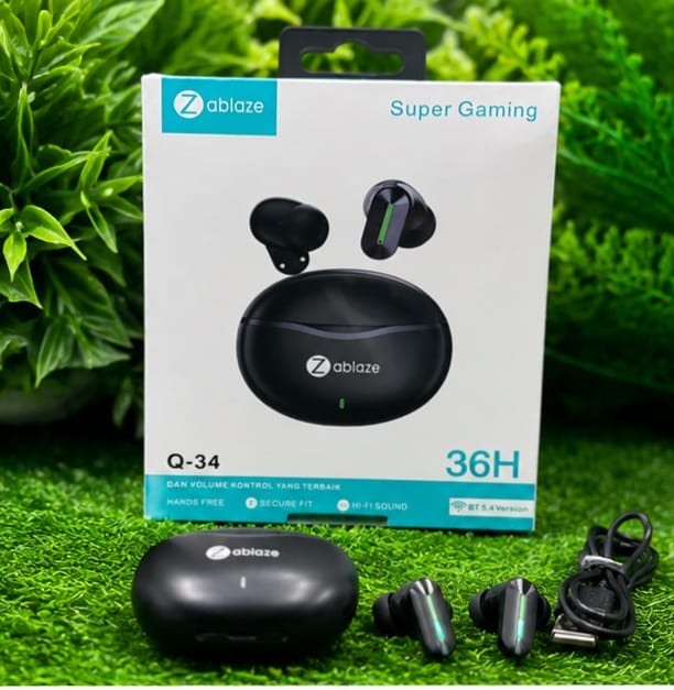 product-412-1 Zablaze Q-34 Super Gaming Bluetooth Earbuds - Image 1