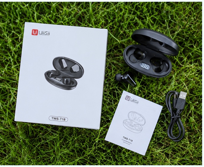 product-413-1 Uiisii TWS-T18 Wireless Bluetooth Earbuds - Image 1