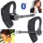 Business Bluetooth Headset Hands-free Call Earpiece with Mic for Cell Phones