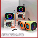 A-718 Wireless Disco Series Speaker | RGB লাইট পোর্টেবল ব্লুটুথ স্পিকার
