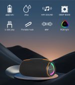 Prodo RGB Light Up Portable Speaker | RGB লাইট ব্লুটুথ স্পিকার - Image 3