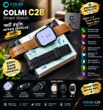 ⌚🔥 COLMI C28 Smart Watch — স্টাইলিশ ডিজাইন, দুর্দান্ত সব ফিচার! 🔥⌚